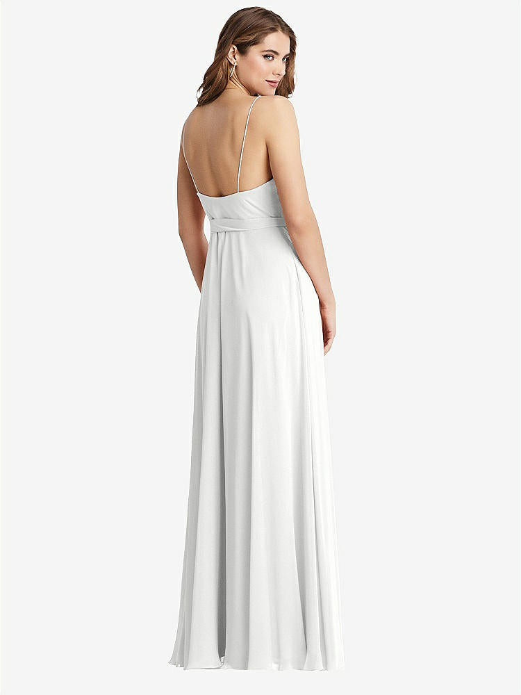 【STYLE: LB011】Chiffon Maxi Wrap Dress with Sash - Cora【COLOR: White】
