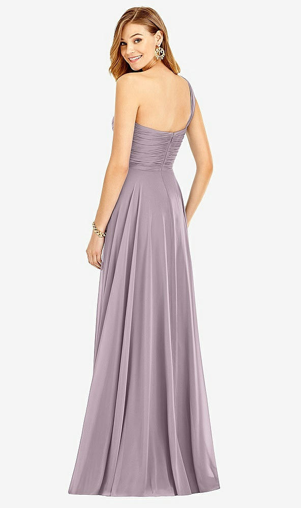 【NEW】【STYLE: TH025】ワンショルダー ドレープ シフォン マキシ ドレス  -  ダニ【COLOR: Lilac Dusk】【SIZE: 00-30W】
