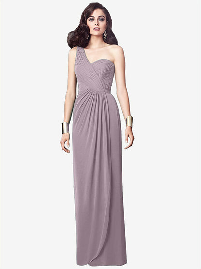 【NEW】【STYLE: TH027】ワンショルダー ドレープ マキシ ドレス 前面 スリット  -  aeroryn【COLOR: Lilac Dusk】【SIZE: 00-30W】