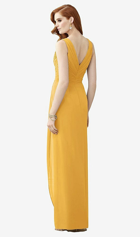 【STYLE: TH030】Sleeveless Draped Faux Wrap Maxi Dress - Dahlia【COLOR: NYC Yellow】