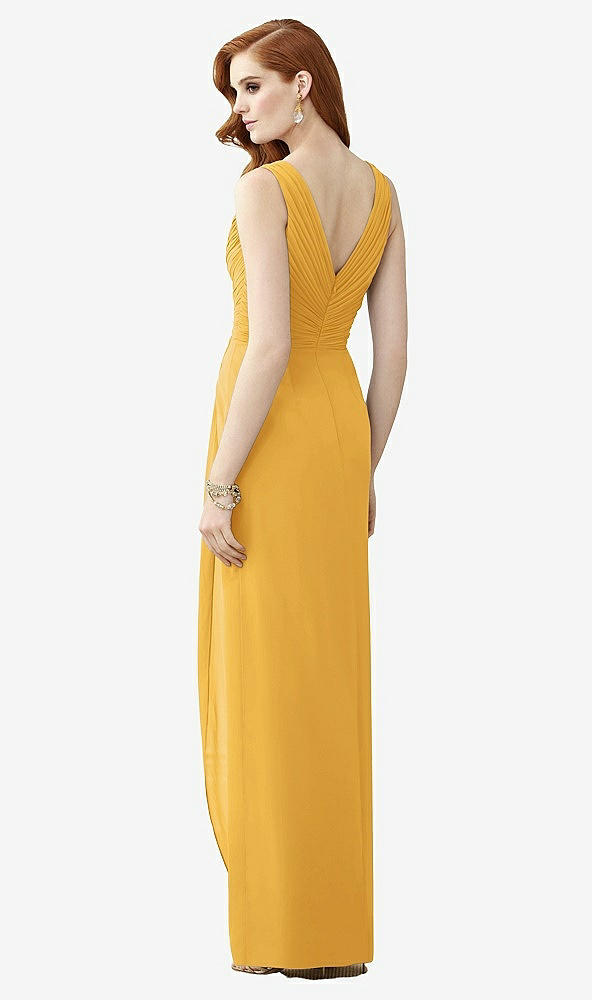 【NEW】【STYLE: TH030】ノースリーブ ドレープ フェイク ラップ マキシ ドレス  -  ダリア【COLOR: NYC Yellow】【SIZE: 00-30W】