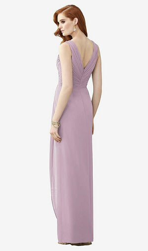 【NEW】【STYLE: TH030】ノースリーブ ドレープ フェイク ラップ マキシ ドレス  -  ダリア【COLOR: Suede Rose】【SIZE: 00-30W】