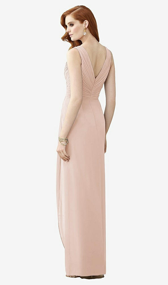 【STYLE: TH030】Sleeveless Draped Faux Wrap Maxi Dress - Dahlia【COLOR: Cameo】
