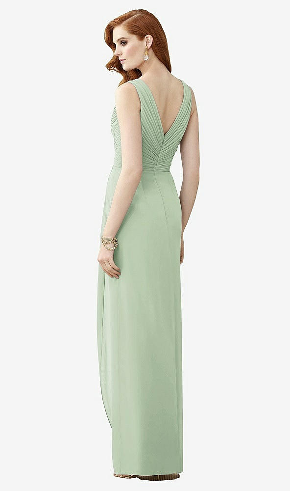 【NEW】【STYLE: TH030】ノースリーブ ドレープ フェイク ラップ マキシ ドレス  -  ダリア【COLOR: Celadon】【SIZE: 00-30W】