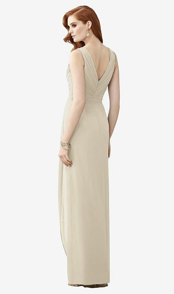 【STYLE: TH030】Sleeveless Draped Faux Wrap Maxi Dress - Dahlia【COLOR: Champagne】