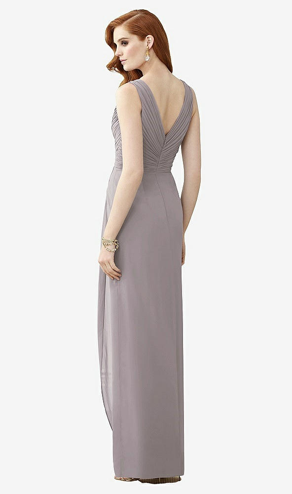 【NEW】【STYLE: TH030】ノースリーブ ドレープ フェイク ラップ マキシ ドレス  -  ダリア【COLOR: Cashmere Gray】【SIZE: 00-30W】