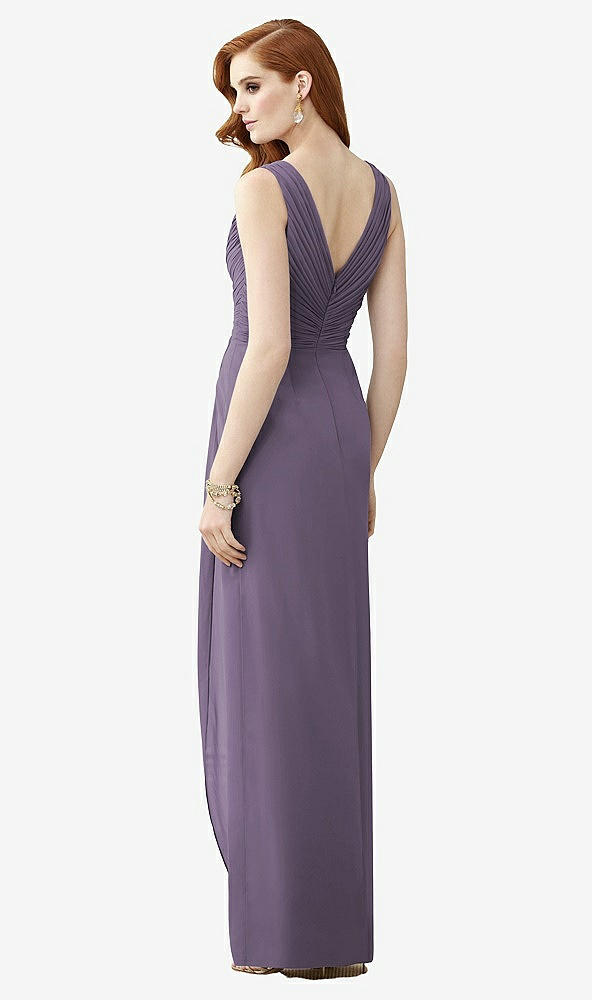 【STYLE: TH030】Sleeveless Draped Faux Wrap Maxi Dress - Dahlia【COLOR: Lavender】