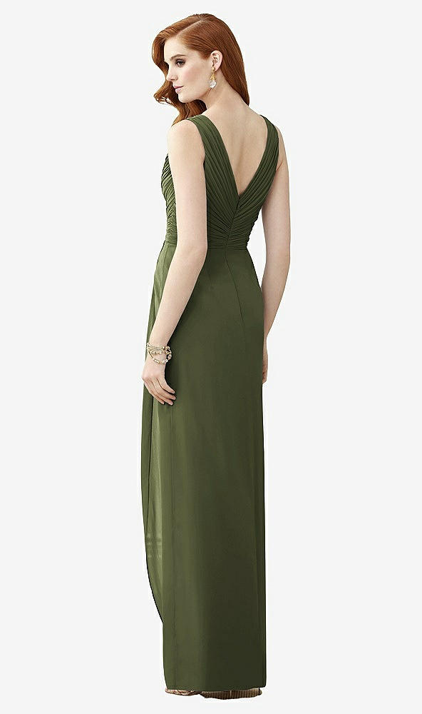 【STYLE: TH030】Sleeveless Draped Faux Wrap Maxi Dress - Dahlia【COLOR: Olive Green】