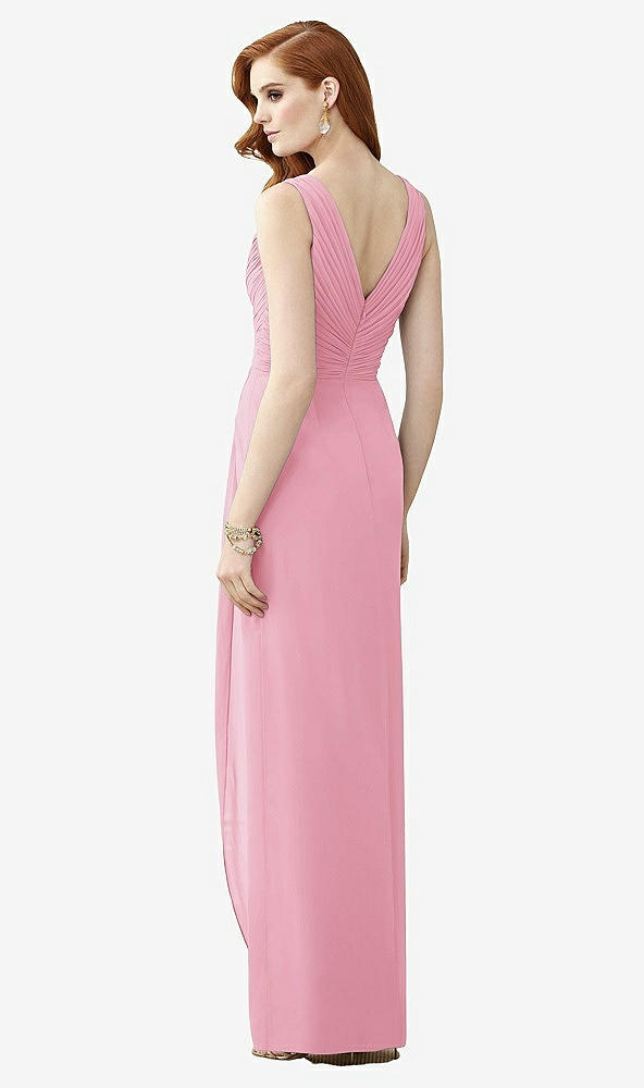 【STYLE: TH030】Sleeveless Draped Faux Wrap Maxi Dress - Dahlia【COLOR: Peony Pink】