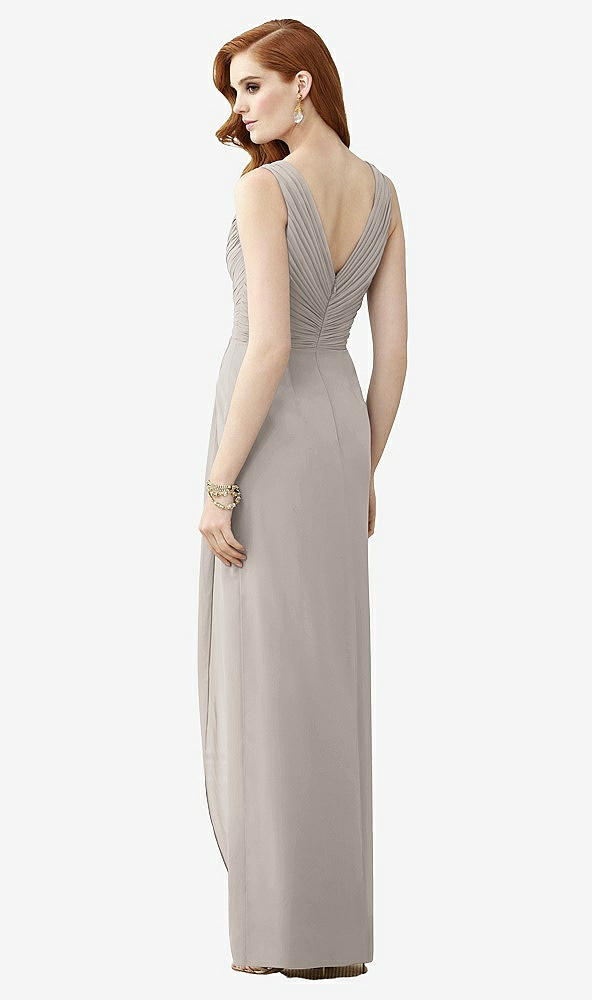 【STYLE: TH030】Sleeveless Draped Faux Wrap Maxi Dress - Dahlia【COLOR: Taupe】