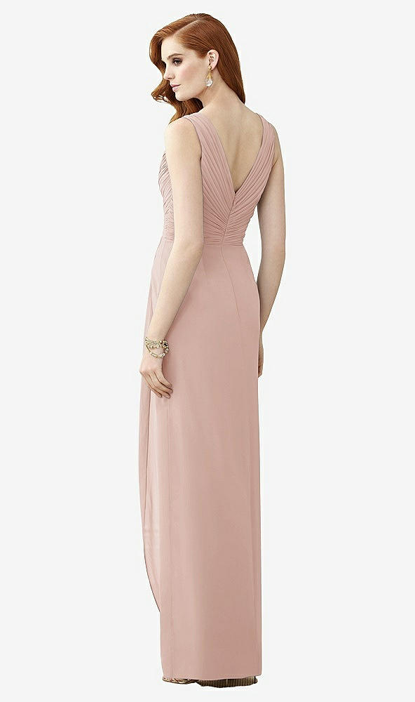 【STYLE: TH030】Sleeveless Draped Faux Wrap Maxi Dress - Dahlia【COLOR: Toasted Sugar】