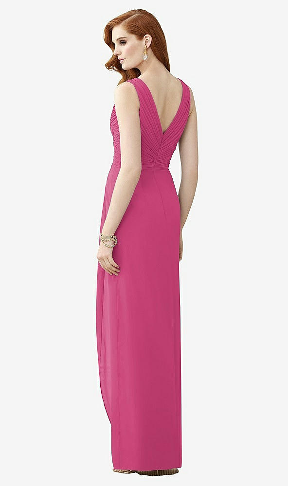 【NEW】【STYLE: TH030】ノースリーブ ドレープ フェイク ラップ マキシ ドレス  -  ダリア【COLOR: Tea Rose】【SIZE: 00-30W】