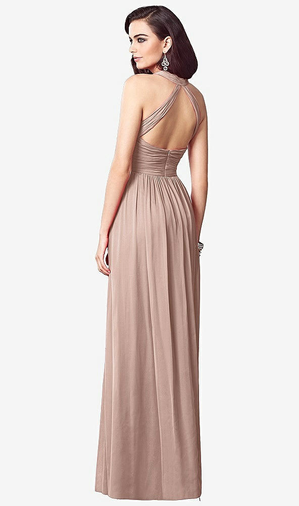 【STYLE: TH032】Ruched Halter Open-Back Maxi Dress - Jada【COLOR: Bliss】