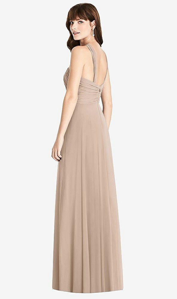 【STYLE: TH033】Twist Halter Chiffon Maxi Dress - James【COLOR: Topaz】