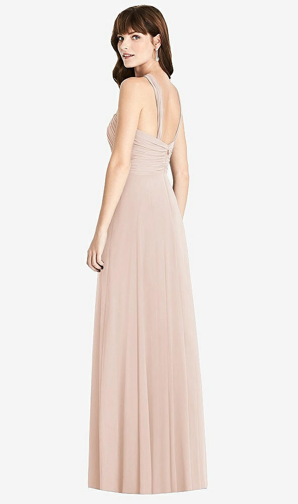 【STYLE: TH033】Twist Halter Chiffon Maxi Dress - James【COLOR: Cameo】