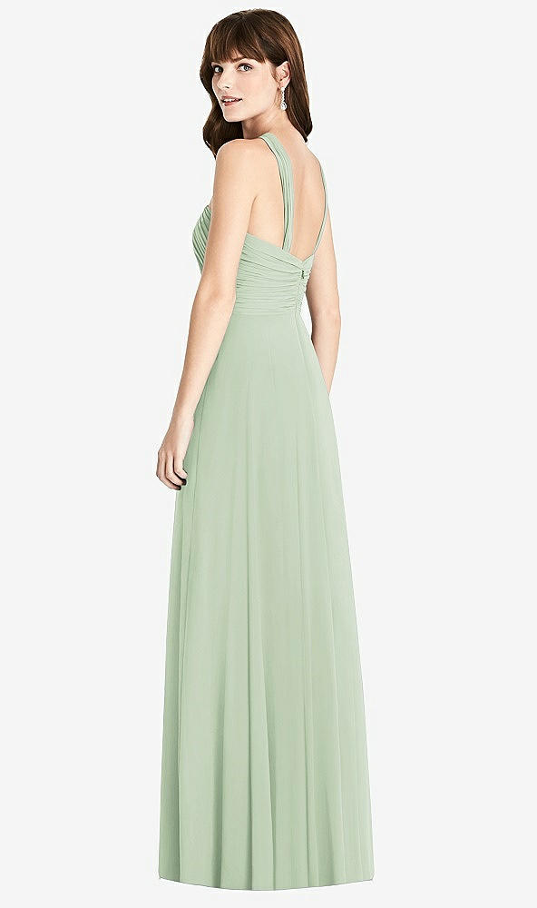 【STYLE: TH033】Twist Halter Chiffon Maxi Dress - James【COLOR: Celadon】