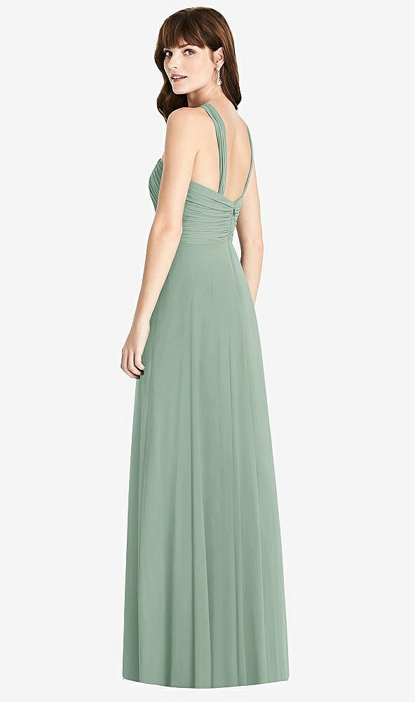 【STYLE: TH033】Twist Halter Chiffon Maxi Dress - James【COLOR: Seagrass】