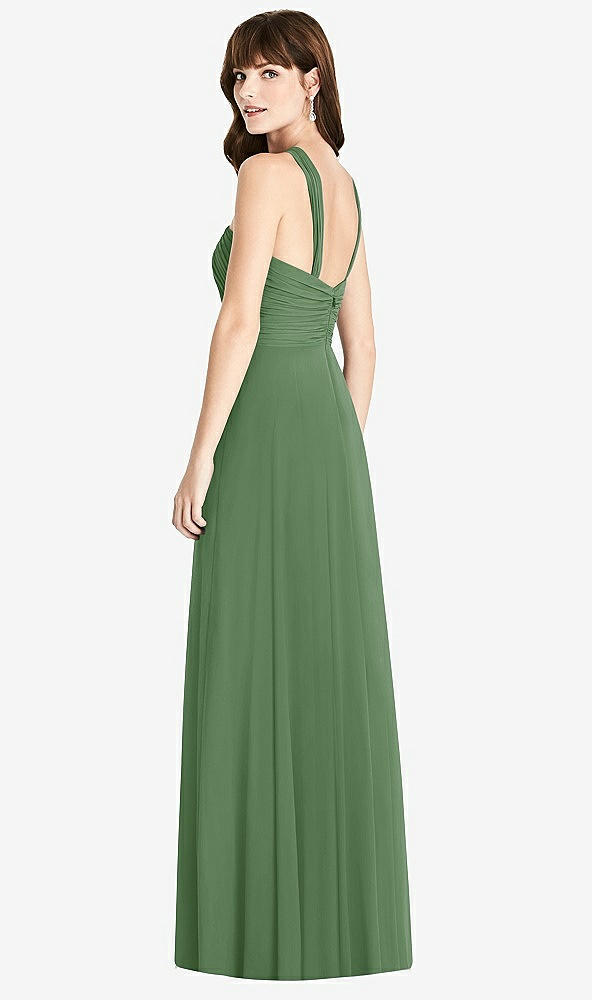 【STYLE: TH033】Twist Halter Chiffon Maxi Dress - James【COLOR: Vineyard Green】