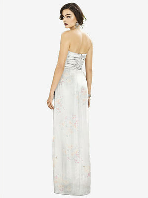 【STYLE: TH034】Strapless Draped Chiffon Maxi Dress - Lila【COLOR: Spring Fling】