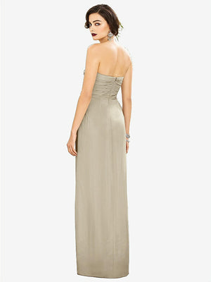 【NEW】【STYLE: TH034】ストラップレス ドレープ シフォン マキシ ドレス  -  リラ【COLOR: Champagne】【SIZE: 00-30W】