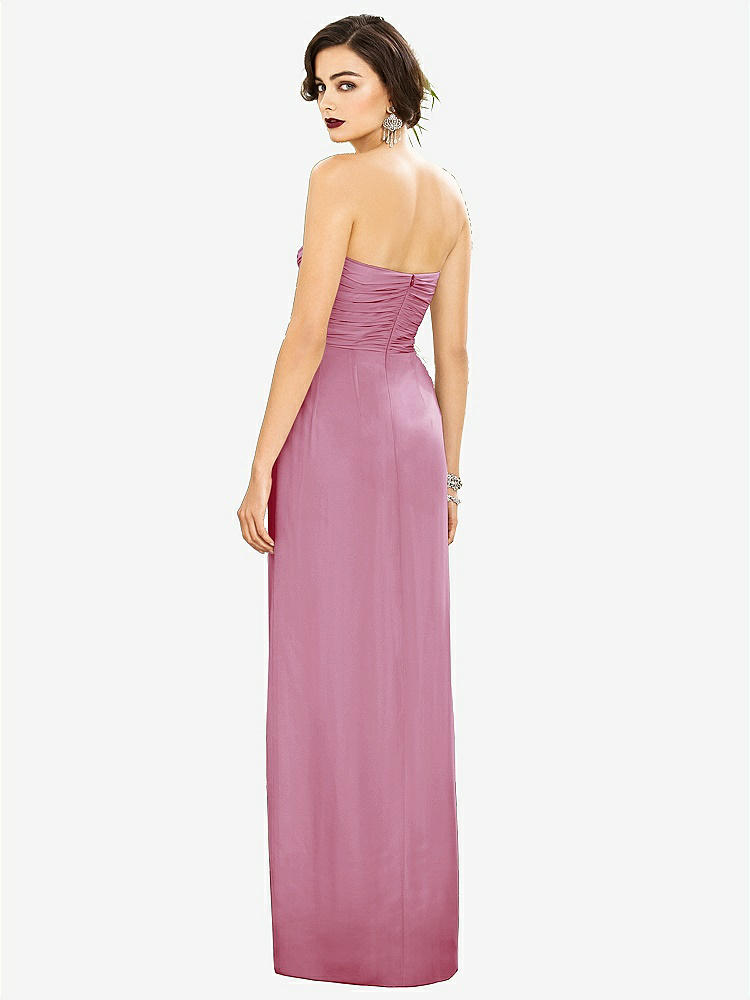 【NEW】【STYLE: TH034】ストラップレス ドレープ シフォン マキシ ドレス  -  リラ【COLOR: Powder Pink】【SIZE: 00-30W】