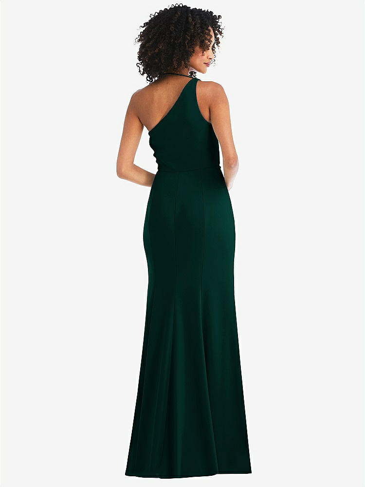 【NEW】【STYLE: 6849】ワンショルダー ドレープ カウルネック マキシ ドレス【COLOR: Evergreen】【SIZE: 00-30W】