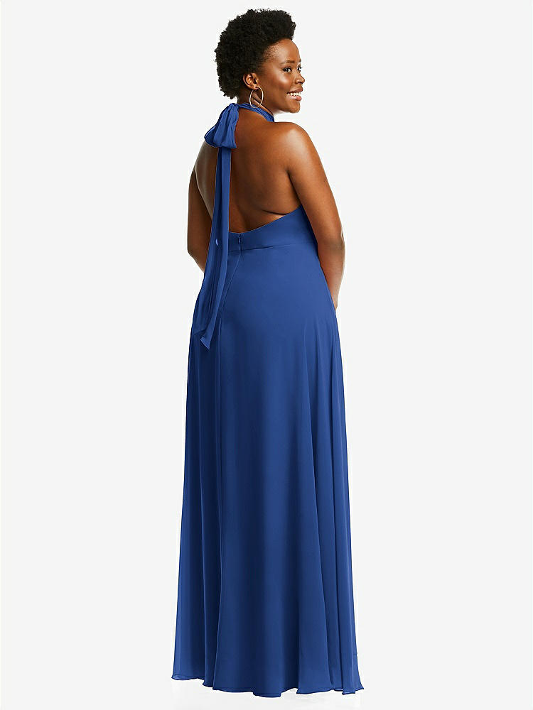 【NEW】【STYLE: 1545】高 首 ホルター バックレス マキシ ドレス【COLOR: Classic Blue】【SIZE: 00-30W】