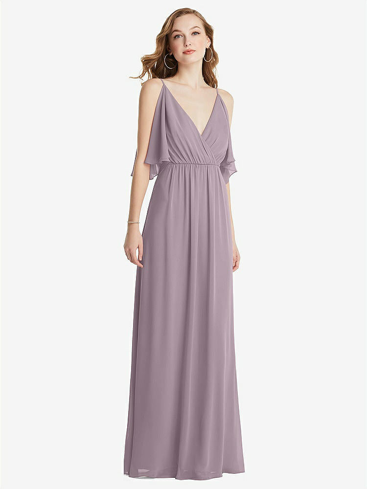 【NEW】【STYLE: 1547】コンバーチブル コールドショルダー ドレープ ラップ マキシ ドレス【COLOR: Lilac Dusk】【SIZE: 00-30W】