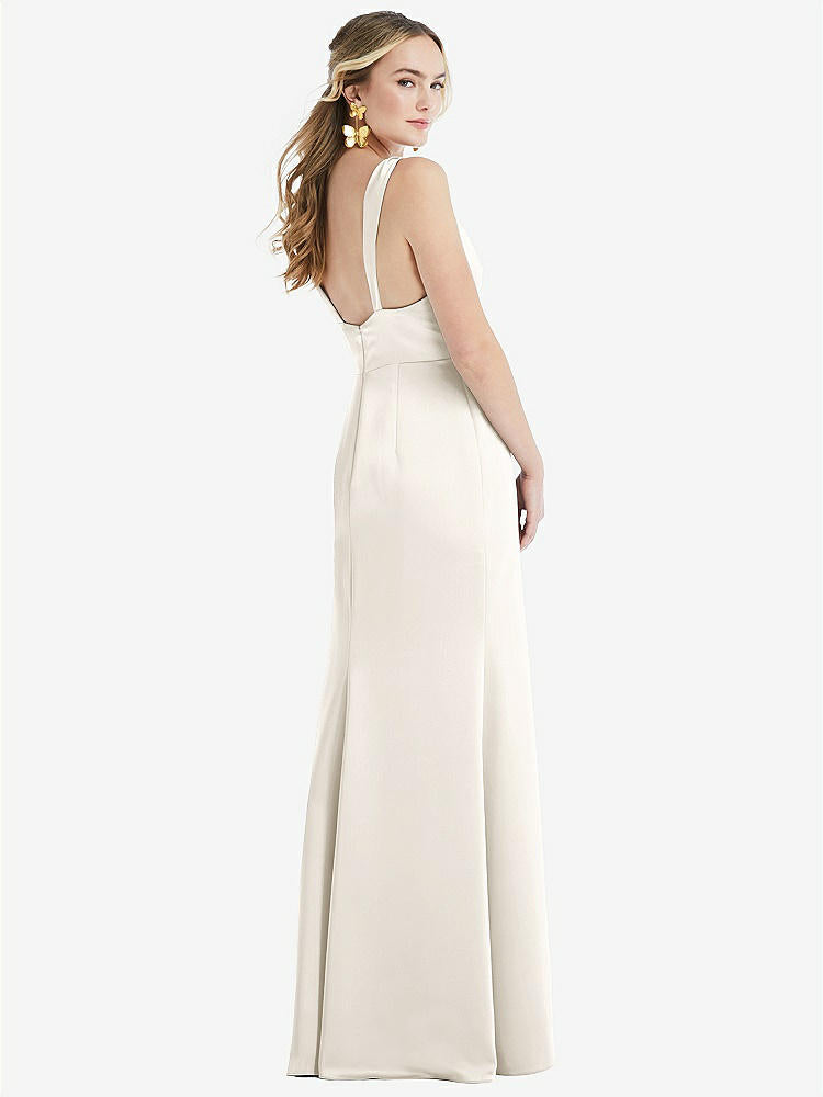 【STYLE: LB027】Twist Strap Maxi Slip Dress with Front Slit - Neve【COLOR: Ivory】