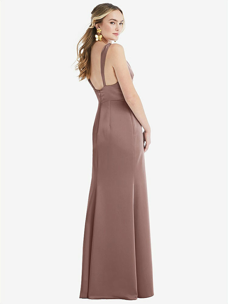【STYLE: LB027】Twist Strap Maxi Slip Dress with Front Slit - Neve【COLOR: Sienna】