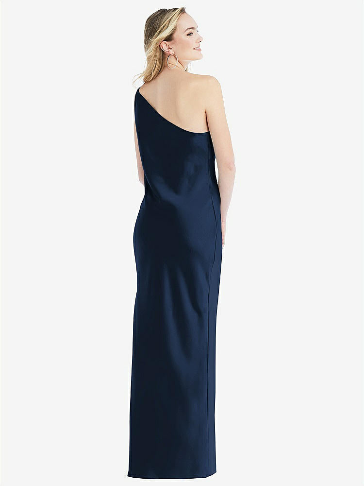 【NEW】【STYLE: 8209】ワンショルダー 非対称 マキシ スリップ ドレス【COLOR: Midnight Navy】【SIZE: 00-30W】