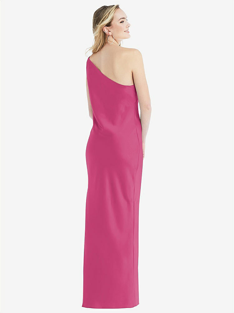 【NEW】【STYLE: 8209】ワンショルダー 非対称 マキシ スリップ ドレス【COLOR: Tea Rose】【SIZE: 00-30W】