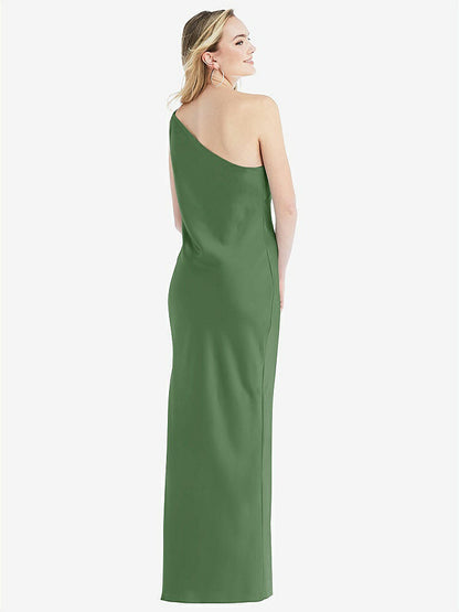 【NEW】【STYLE: 8209】ワンショルダー 非対称 マキシ スリップ ドレス【COLOR: Vineyard Green】【SIZE: 00-30W】