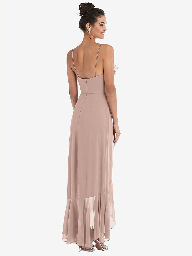 【NEW】【STYLE: TH040】Ruffle-Trimmed V-Neck High Low ラップ ドレス【COLOR: Bliss】【SIZE: 00-30W】