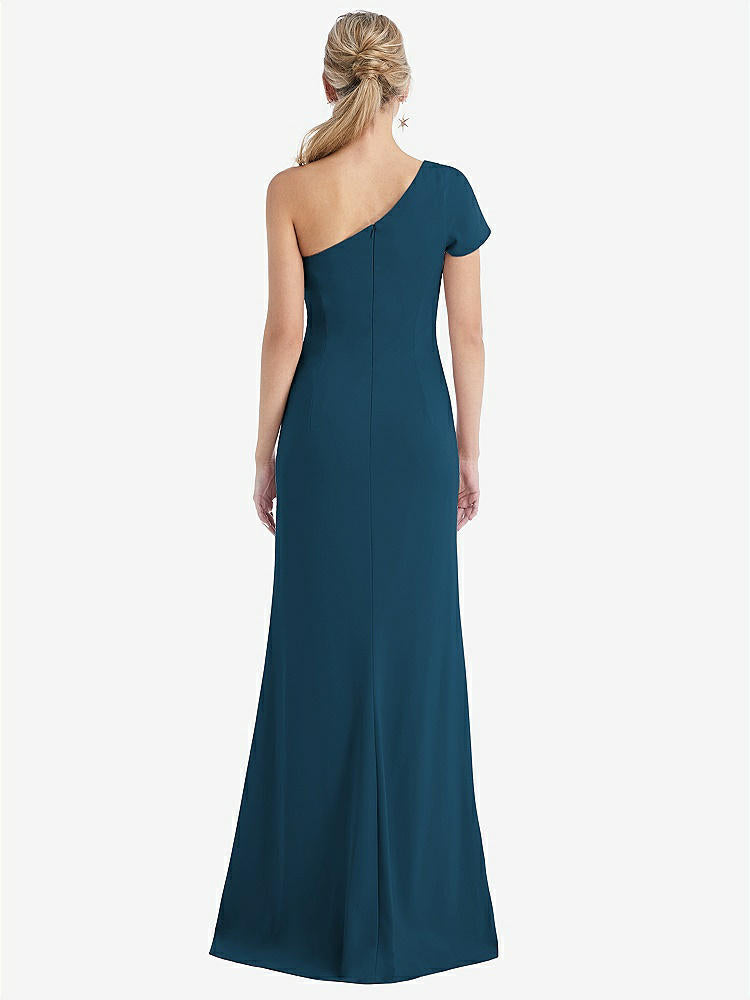【NEW】【STYLE: TH043】One-Solder キャップ 袖 トランペット ガウン 前面 スリット【COLOR: Atlantic Blue】【SIZE: 00-30W】