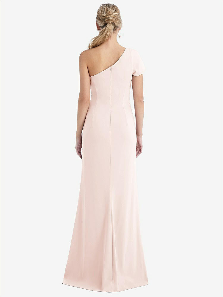 【NEW】【STYLE: TH043】One-Solder キャップ 袖 トランペット ガウン 前面 スリット【COLOR: Blush】【SIZE: 00-30W】