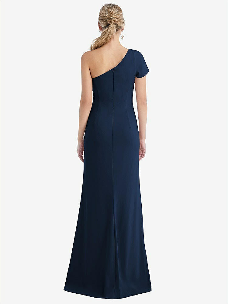【NEW】【STYLE: TH043】One-Solder キャップ 袖 トランペット ガウン 前面 スリット【COLOR: Midnight Navy】【SIZE: 00-30W】