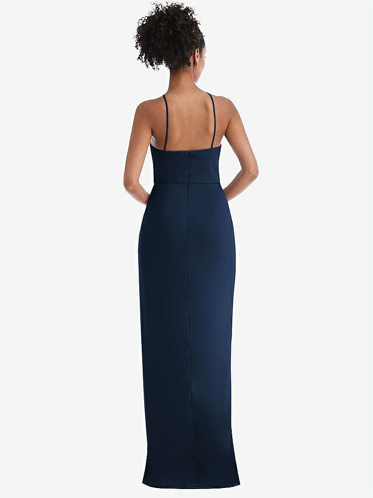【NEW】【STYLE: TH044】ホルター ドレープ チューリップ スカート マキシ ドレス【COLOR: Midnight Navy】【SIZE: 00-30W】
