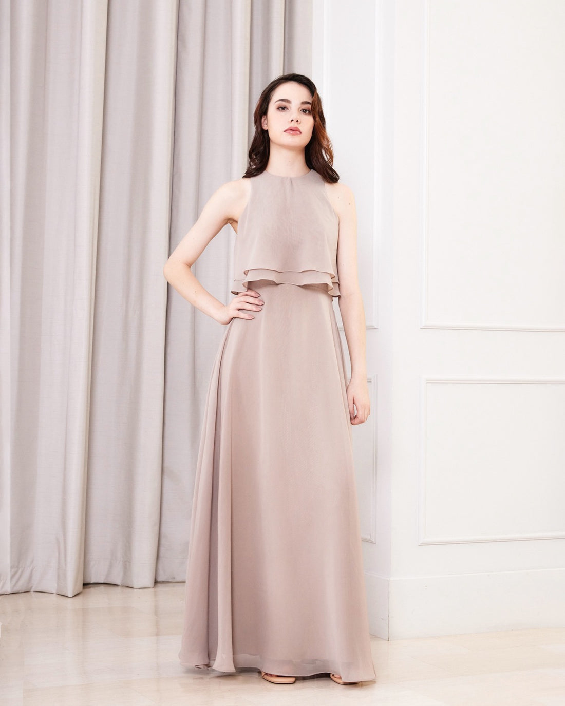 NV1017 Sleeveless long dress