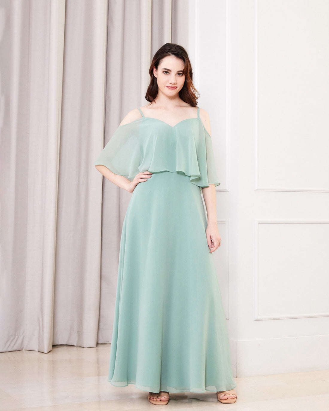 NV1018 Off-shoulder long dress