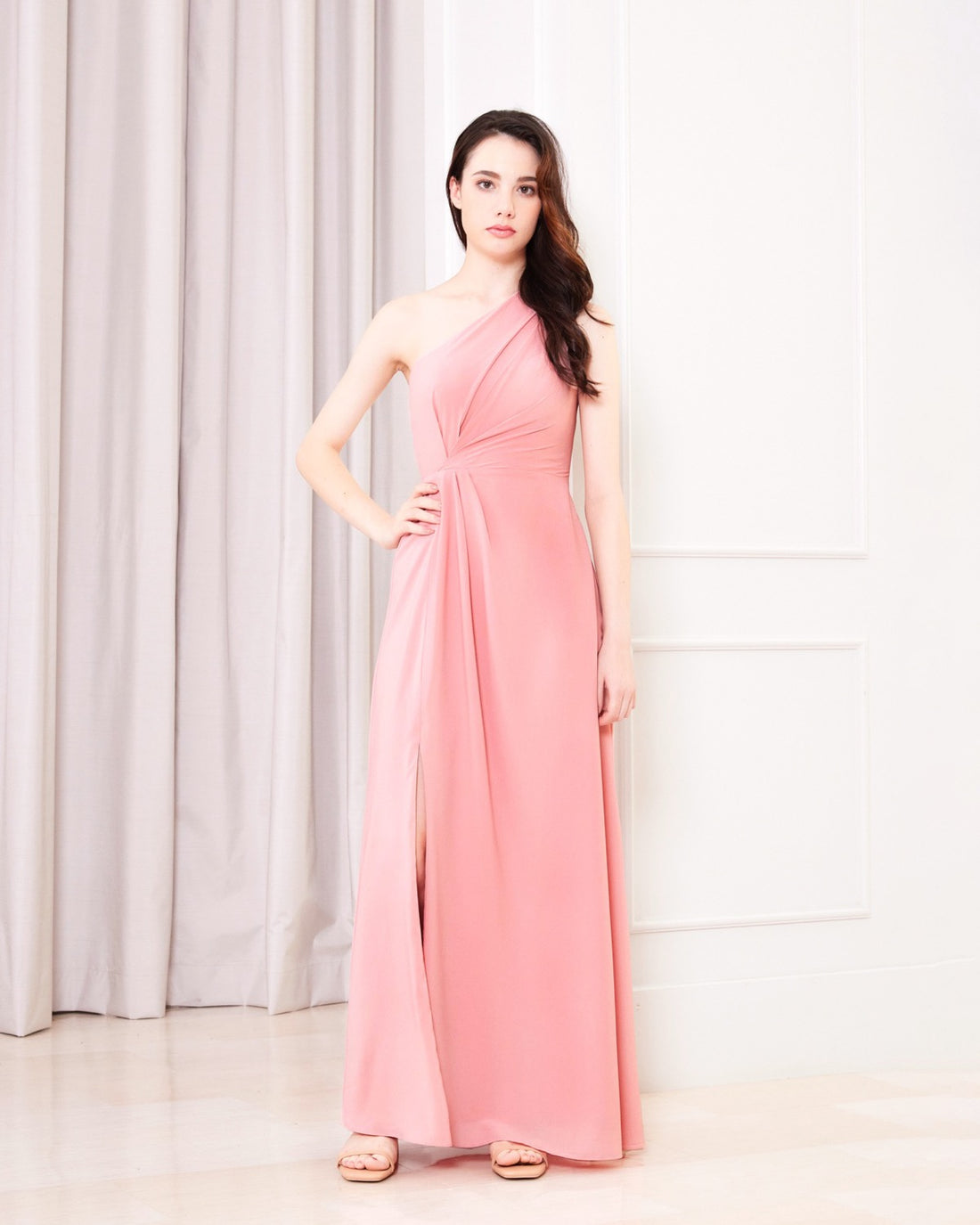 NV1025 One shoulder long dress