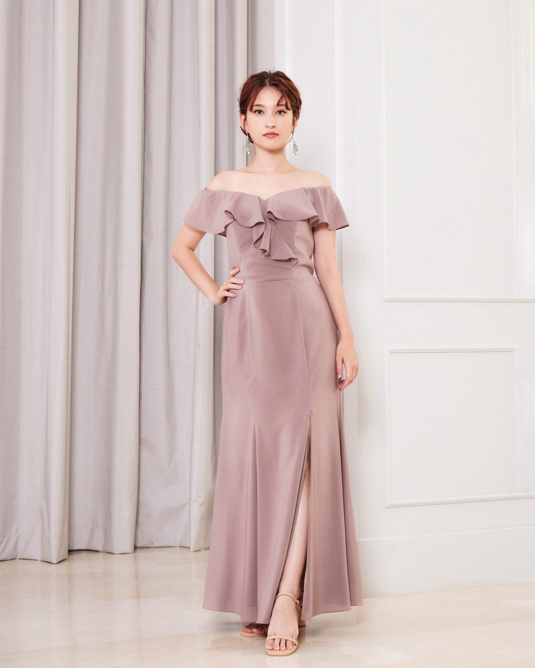 NV1030 Off-shoulder long dress