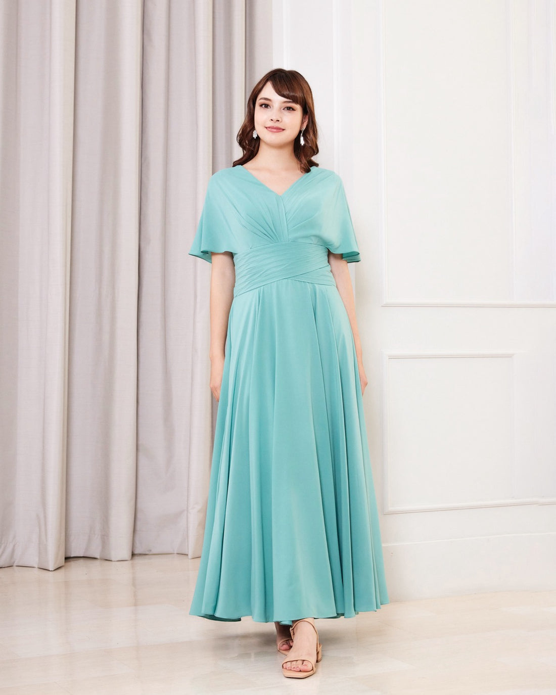 NV1028 Dolman sleeve long dress