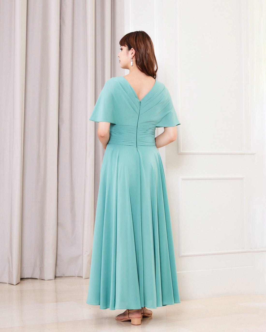 NV1028 Dolman sleeve long dress