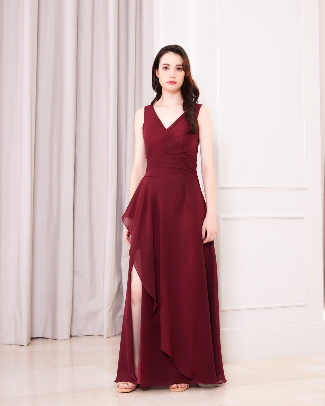 NV1012 Sleeveless long dress