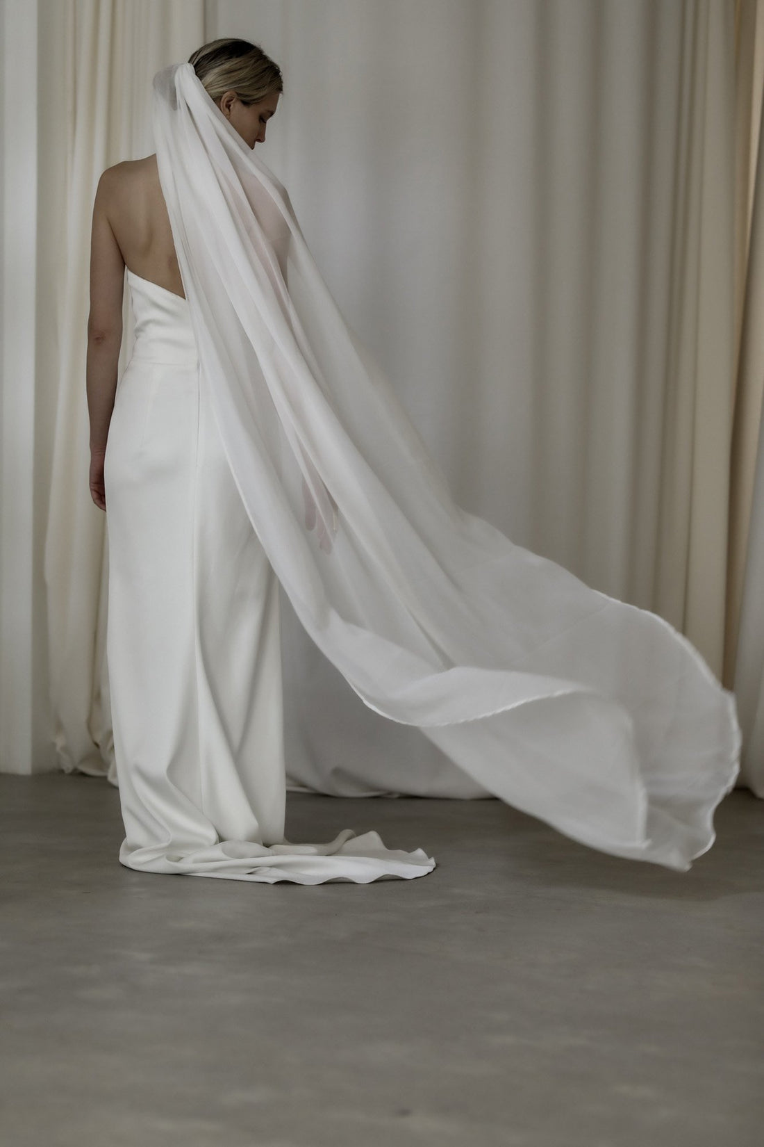 【新】【A.B. ELLIE】 Silk Chiffon Veil