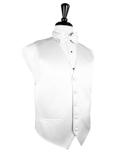 [65 colors of luxury satin] Vest, bow tie, pocket square 3-piece set