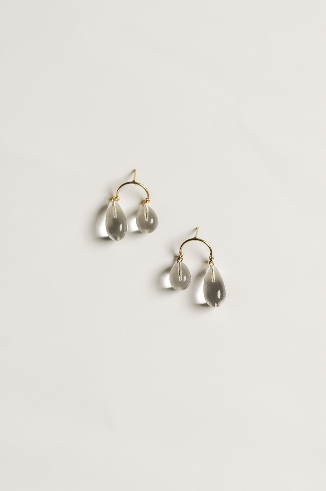 【新】【A.B. ELLIE】 Glass Asymmetrical Drop