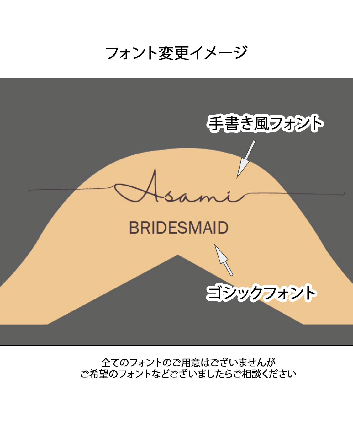 【カスタムオーダー・名入れ可能】ブライダルハンガー ホワイト Bride &amp; Groom2種