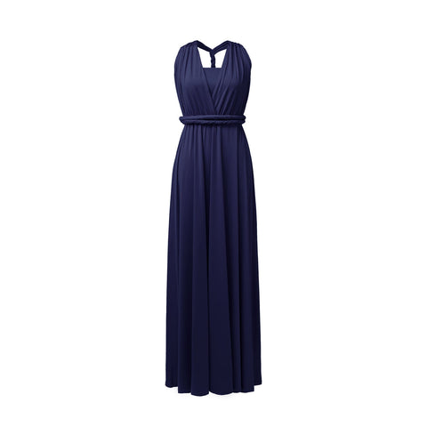 [Navy]TW001 Twist & Wrap Bridesmaid Infinity Dress [Same-day shipping] 